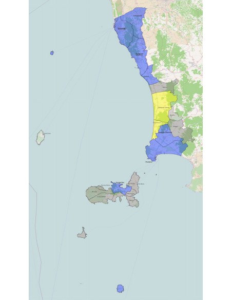 Mappa dei comuni della provincia di Livorno KML