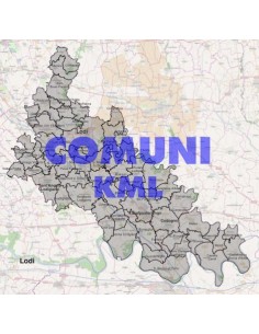 Mappa dei comuni della provincia di Lodi KML