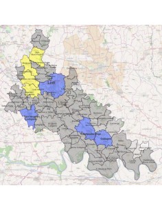 Mappa dei comuni della provincia di Lodi KML 2