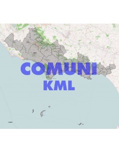 Mappa dei comuni della provincia di Latina KML