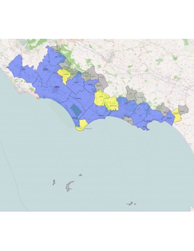 Mappa dei comuni della provincia di Latina KML