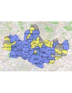 Mappa dei comuni della provincia di Monza e Brianza KML 2