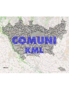 Mappa dei comuni della provincia di Milano KML