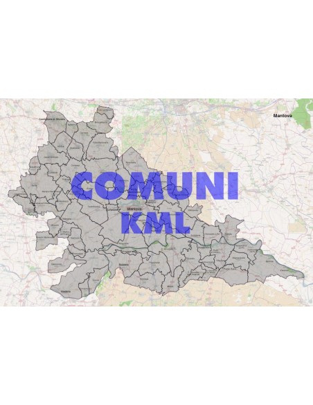Mappa dei comuni della provincia di Mantova KML