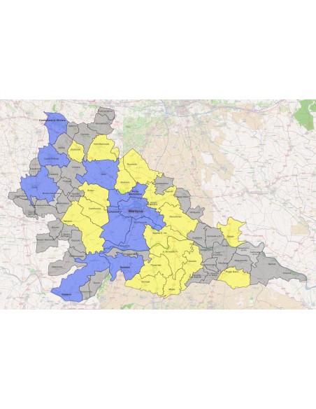 Mappa dei comuni della provincia di Mantova KML