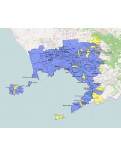 Mappa dei comuni della provincia di Napoli KML 2