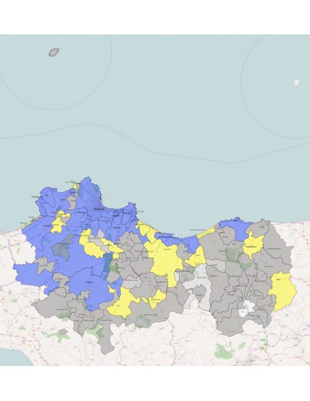 Mappa dei comuni della provincia di Palermo KML