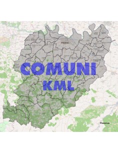Mappa dei comuni della provincia di Piacenza KML