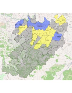 Mappa dei comuni della provincia di Piacenza KML 2