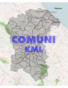 Mappa dei comuni della provincia di Pescara KML