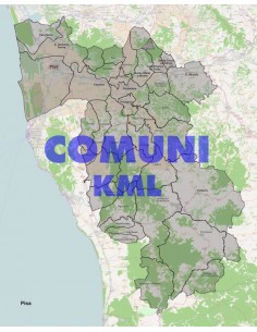 Mappa dei comuni della provincia di Pisa KML