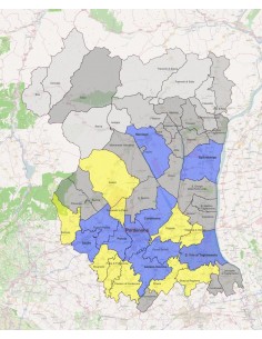 Mappa dei comuni della provincia di Pordenone KML 2