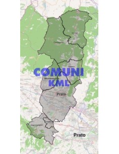 Mappa dei comuni della provincia di Prato KML