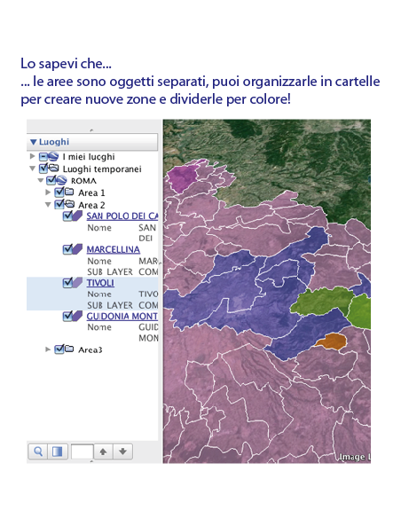 Mappa dei comuni della provincia di Prato KML