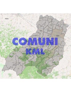 Mappa dei comuni della provincia di Parma KML