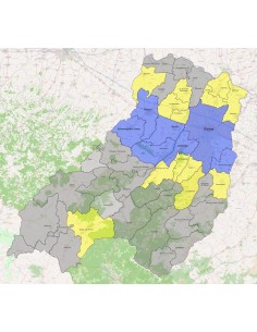 Mappa dei comuni della provincia di Parma KML 2