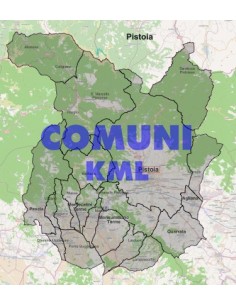 Mappa dei comuni della provincia di Pistoia KML