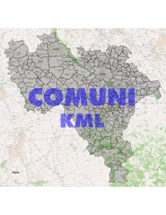 Mappa dei comuni della provincia di Pavia KML