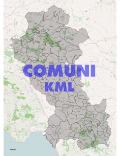 Mappa dei comuni della provincia di Potenza KML