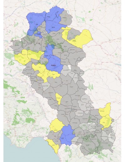 Mappa dei comuni della provincia di Potenza KML