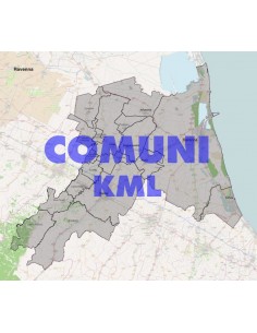 Mappa dei comuni della provincia di Ravenna KML