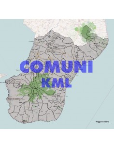 Mappa dei comuni della provincia di Reggio di Calabria KML
