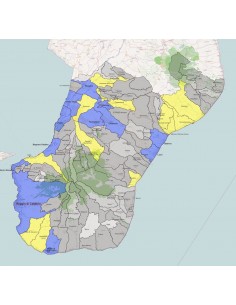Mappa dei comuni della provincia di Reggio di Calabria KML 2