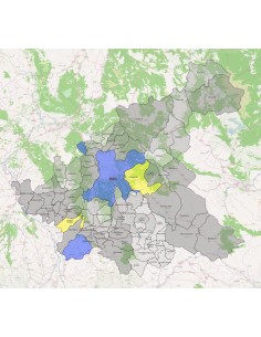 Mappa dei comuni della provincia di Rieti KML 2