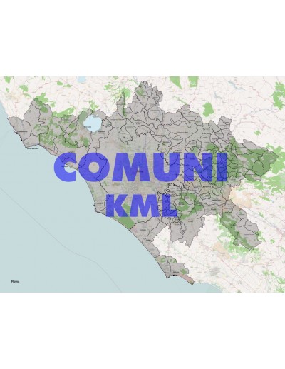 Mappa dei comuni della provincia di Roma KML