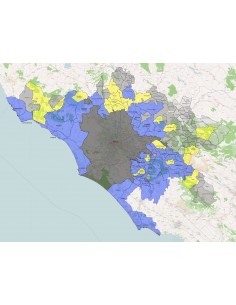 Mappa dei comuni della provincia di Roma KML 2