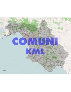 Mappa dei comuni della provincia di Salerno KML