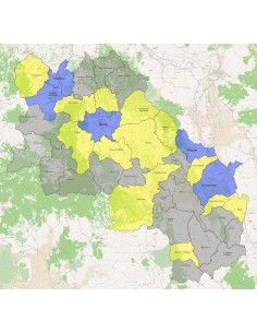 Mappa dei comuni della provincia di Siena KML 2