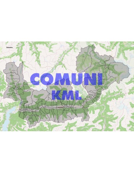 Mappa dei comuni della provincia di Sondrio KML