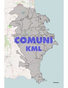Mappa dei comuni della provincia di Siracusa KML