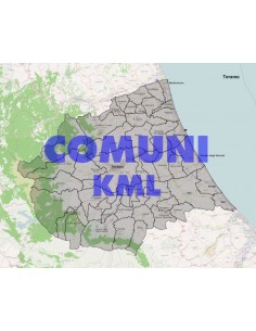 Mappa dei comuni della provincia di Teramo KML
