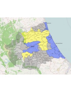 Mappa dei comuni della provincia di Teramo KML 2