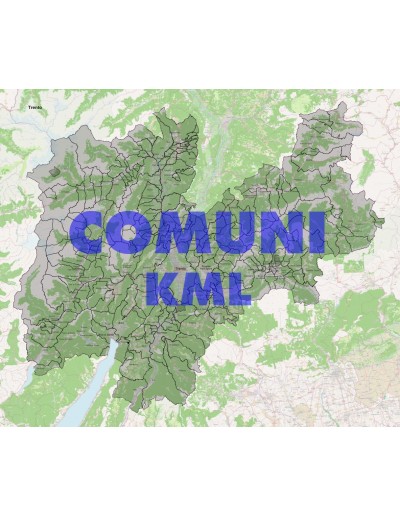 Mappa dei comuni della provincia di Trento KML