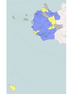 Mappa dei comuni della provincia di Trapani KML 2