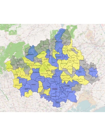 Mappa dei comuni della provincia di Treviso KML