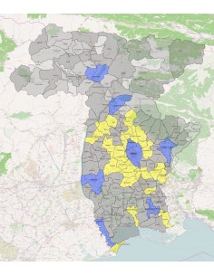 Mappa dei comuni della provincia di Udine KML 2