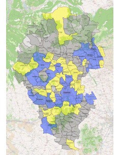 Mappa dei comuni della provincia di Vicenza KML 2