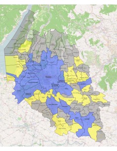 Mappa dei comuni della provincia di Verona KML 2