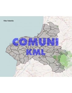 Mappa dei comuni della provincia di Vibo Valentia KML