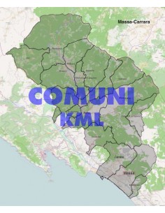 Mappa dei comuni della provincia di Massa-Carrara KML