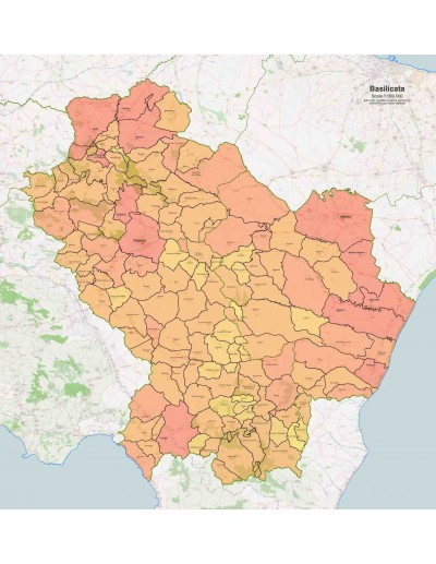 Mappa dei comuni della Basilicata pdf