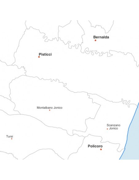 Mappa dei comuni della Basilicata pdf