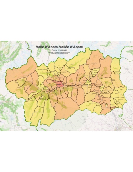 Mappa dei comuni della Valle d'Aosta pdf