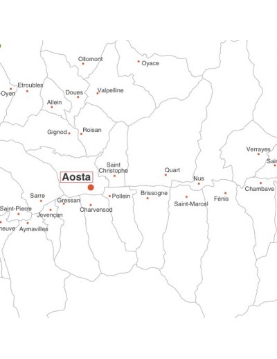 Mappa dei comuni della Valle d'Aosta pdf