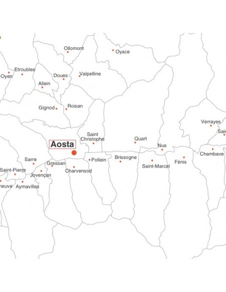 Mappa dei comuni della Valle d'Aosta pdf