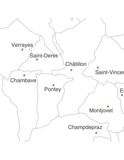 Mappa dei comuni della Valle d'Aosta pdf
